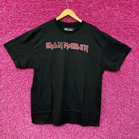 Iron Maiden Spell-Out Logo Heavy Metal Rock Band Tee XL - Picture 1 of 4